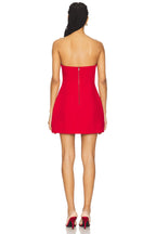 Bardot Red Karoline Hourglass Mini Dress