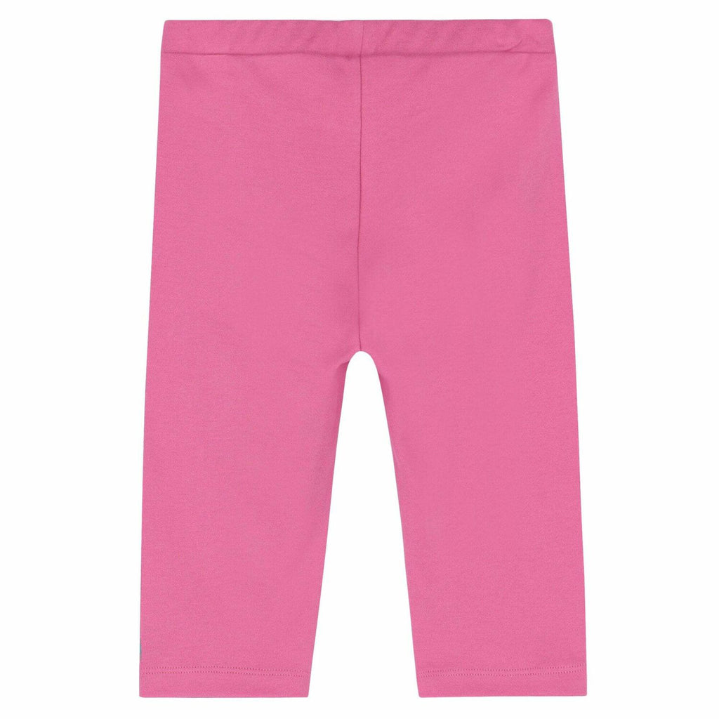 Pucci Girls Pink Logo Cropped Leggings