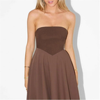 Odd Muse Brown The Ultimate Muse Strapless Midi Dress