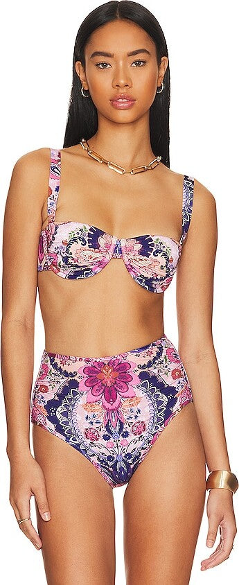 ZIMMERMANN Laurel Floral-Print Bikini Bottoms - House Of Huntington