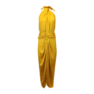 JOHANNA ORTIZ Vastness Of The Sea Marigold Halterneck Dress - House Of Huntington