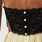 Self-Portrait Yellow Lace Maxi Dress