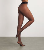 FALKE Shelina 12 Denier Ultra Transparent Sheer Tights in Black