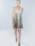 RAEY Crystal Fringe Mini Slip Dress - House Of Huntington