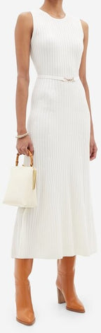 Gianvito Rossi Kerolyn 85 Tan Brown Knee Leather High Heel Boots