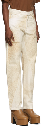 Bianca Saunders Beige Wrangler Edition Knit Where Jeans