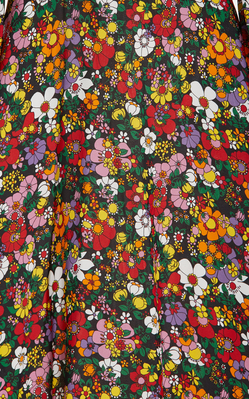 Christopher Kane Psych Floral Cut-Out Midi Dress