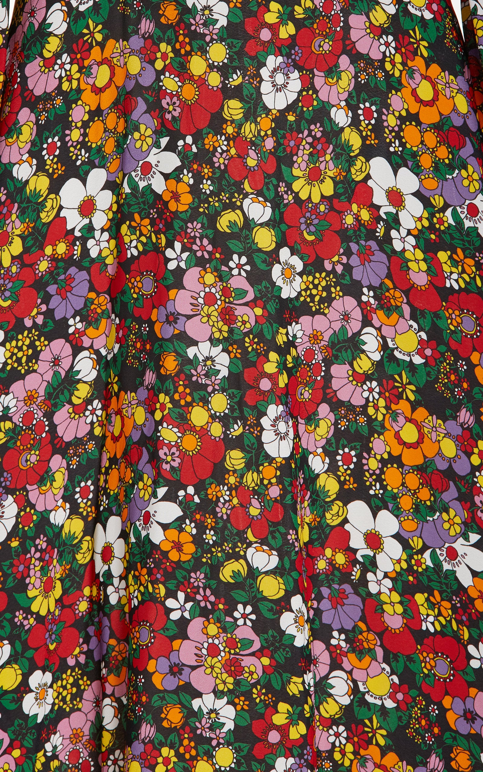 Christopher Kane Psych Floral Cut-Out Midi Dress