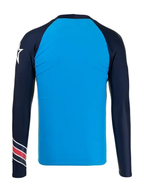 Perfect Moment Mens Blue Long Sleeve Rash Guard Ski Top