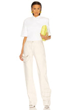 The Attico Cream Pocket Detail Cargo Style Trousers