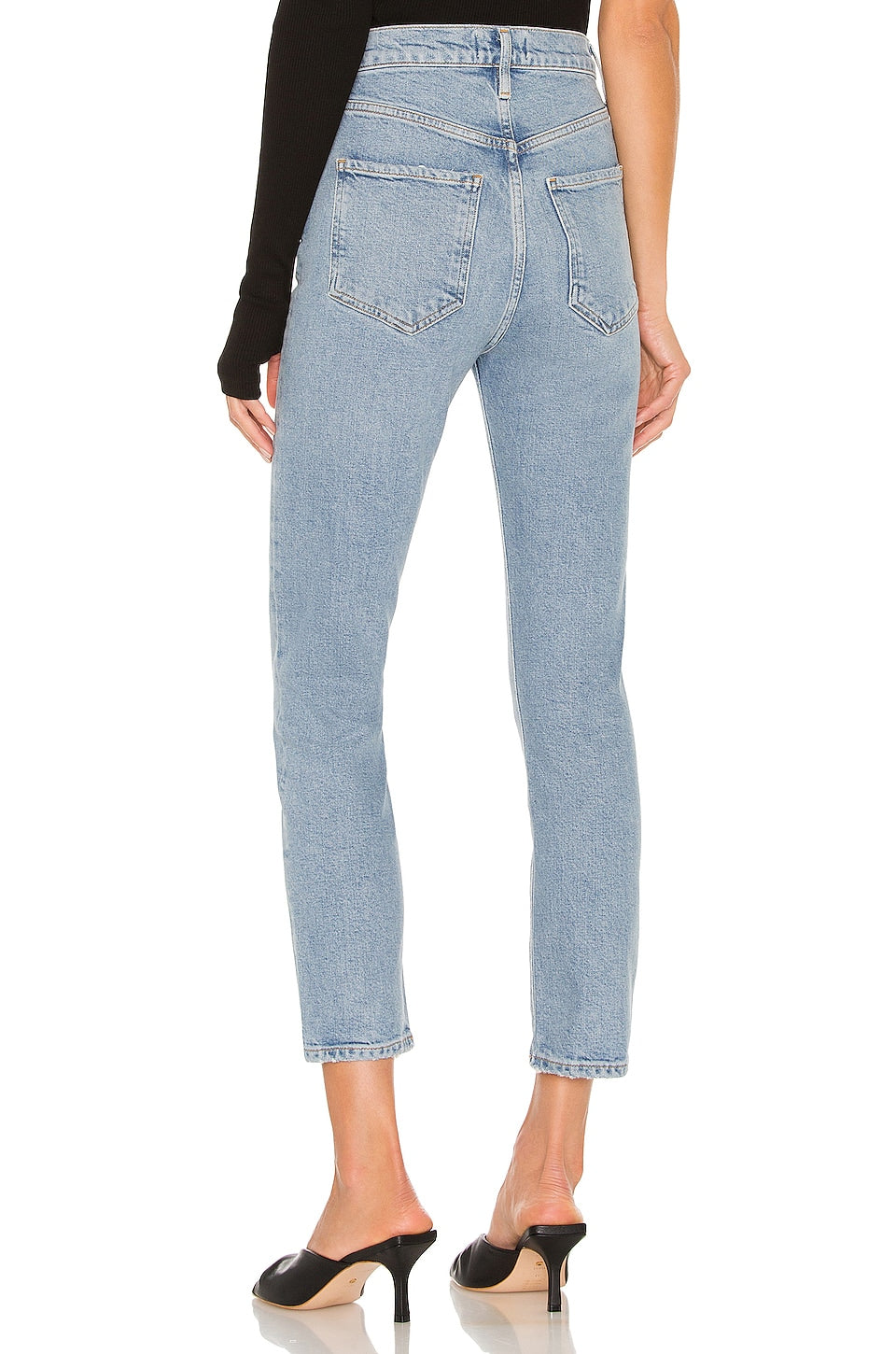 Agolde Riley High Rise Straight Crop Jeans