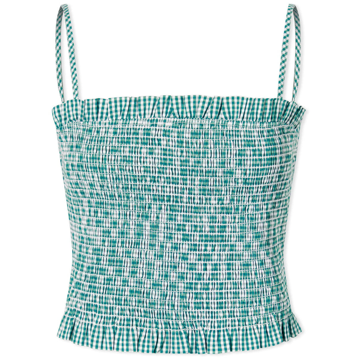 Gingham Rusty Bodice Top