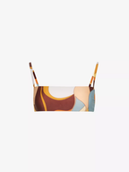 SIR. Vista Abstract Print Bandeau Bikini Top - House Of Huntington