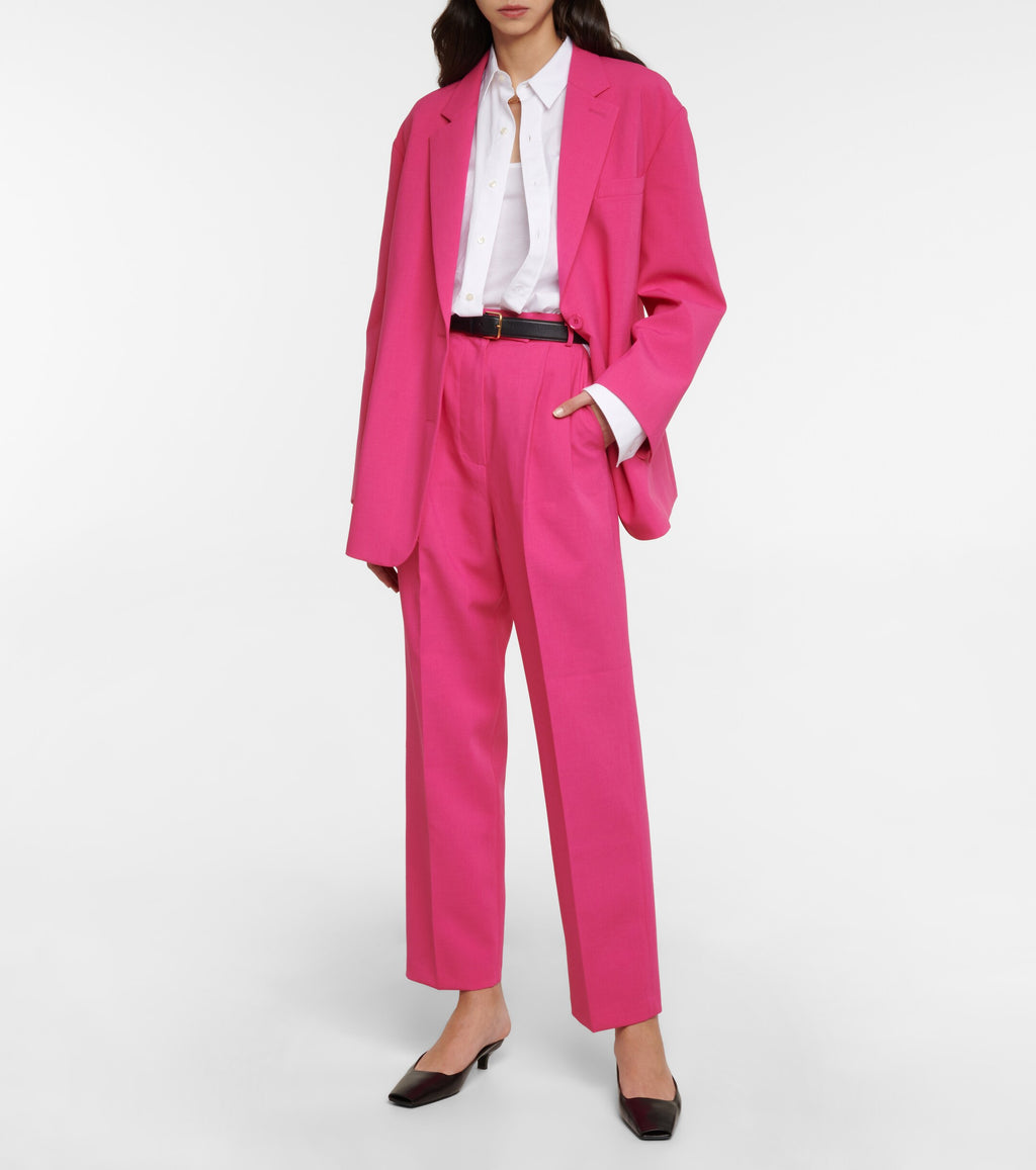 The Frankie Shop Bea High Rise Straight Suit Trousers