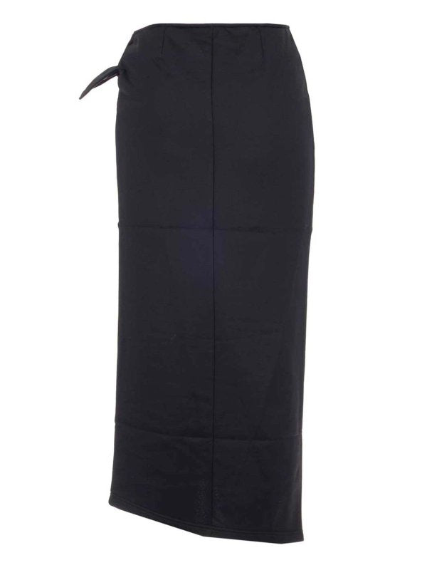 Isabel Marant Etoile Black Isilde Wrap Knot Side Skirt