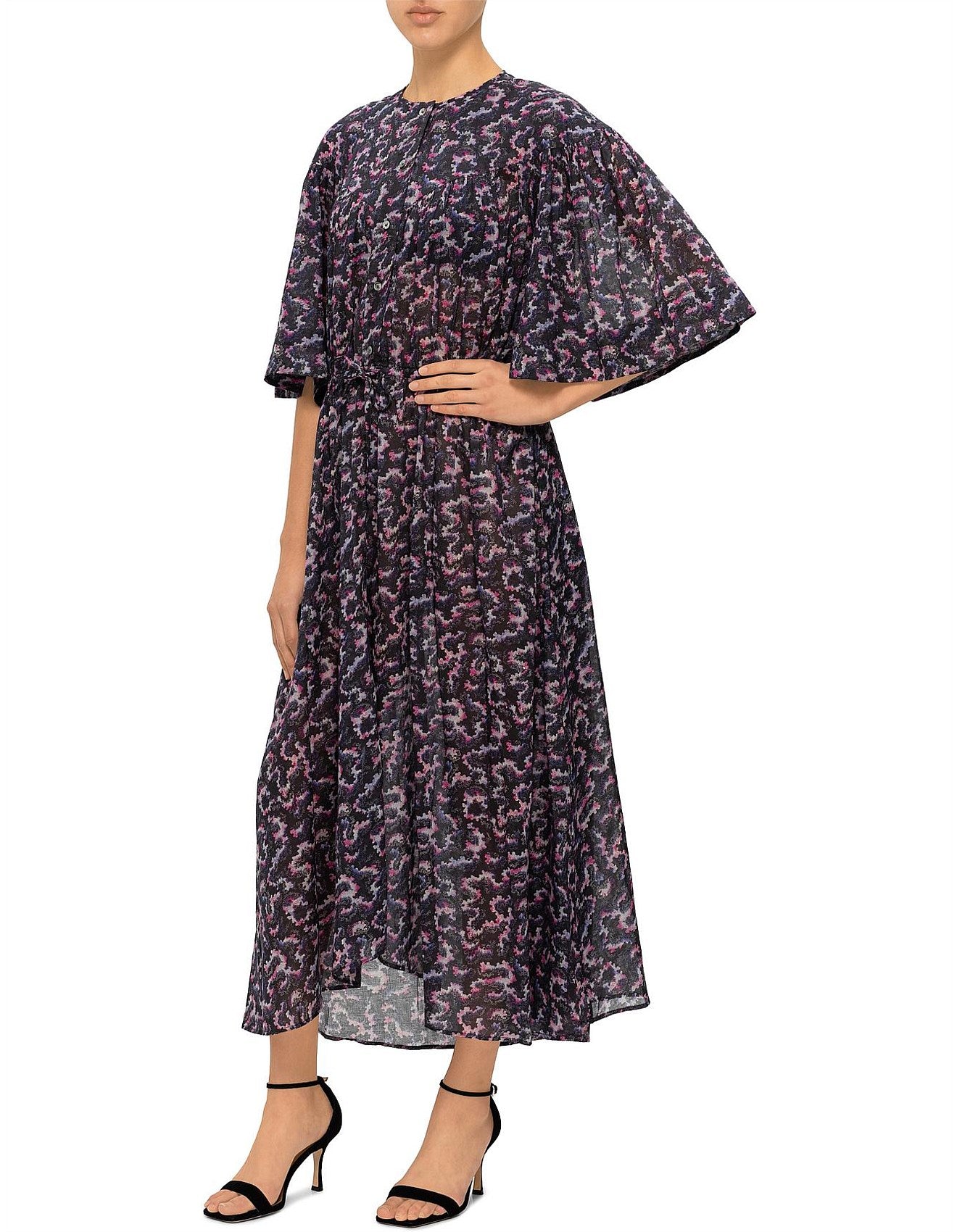 Isabel Marant Etoile Imaggy Floral Print Summer Midi Dress