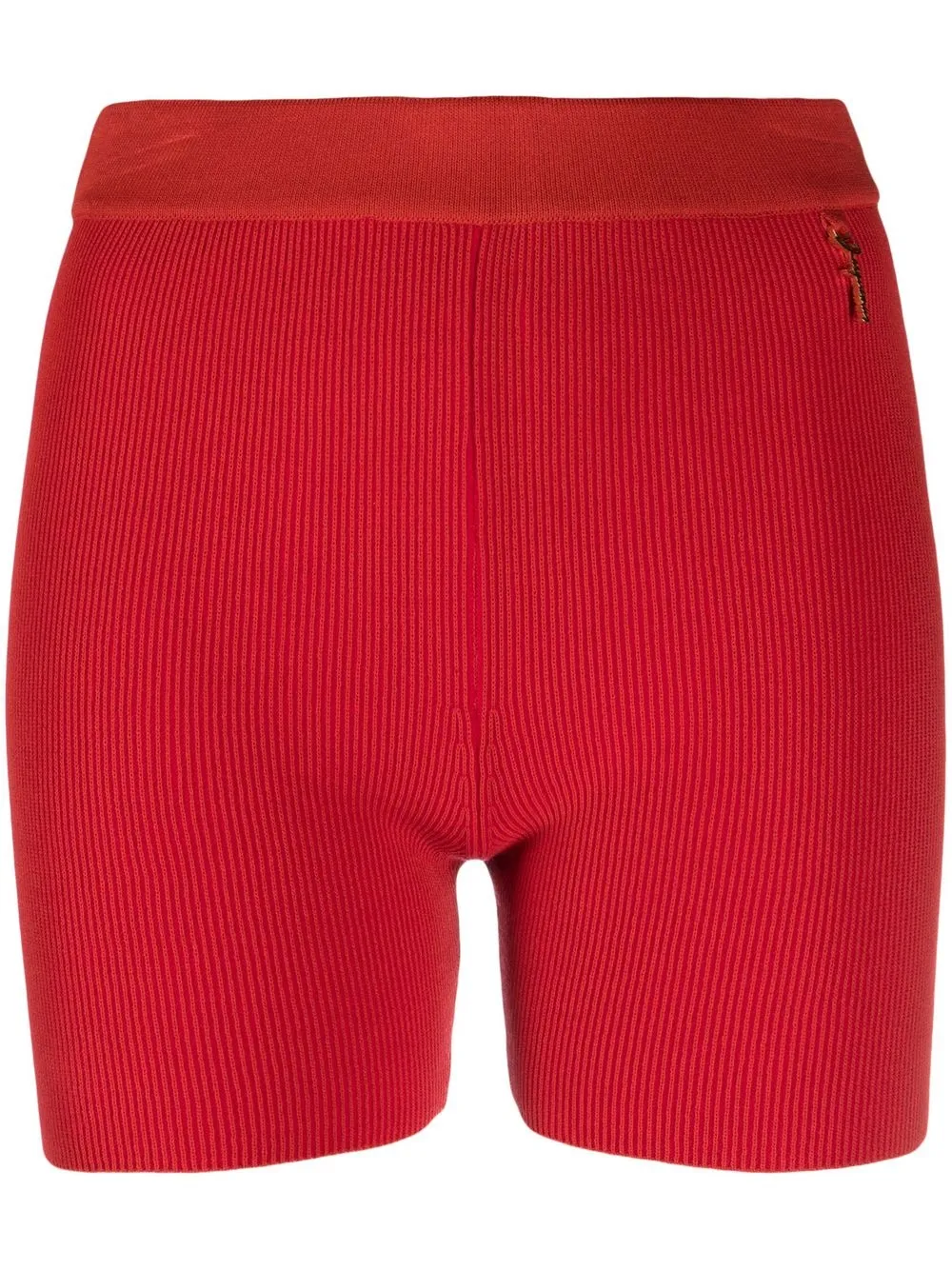 Jacquemus Le Short Arancia Red Biker Shorts