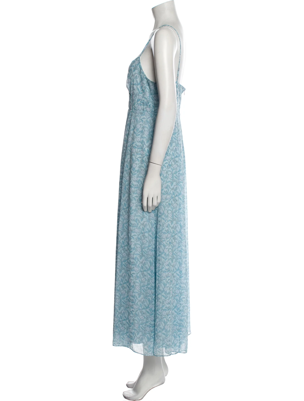 TVF for DVF Blue Floral Slip Dress - House Of Huntington