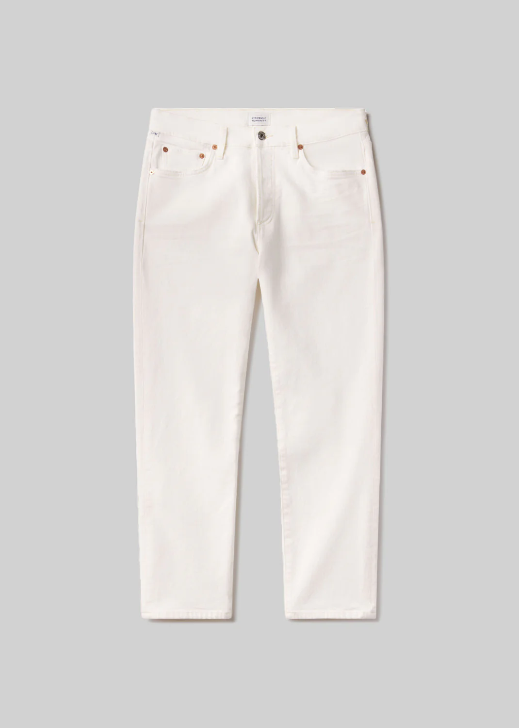 Citizens Of Humanity White Emerson Slim Boyfriend 27" Leg Jeans