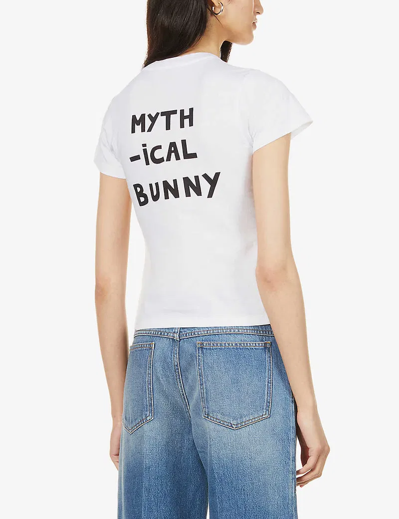 Bella Freud Mystical Bunny Organic Cotton-Jersey T-Shirt