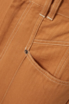 Isabel Marant Lirokae Tan Straight Leg Pants Trousers