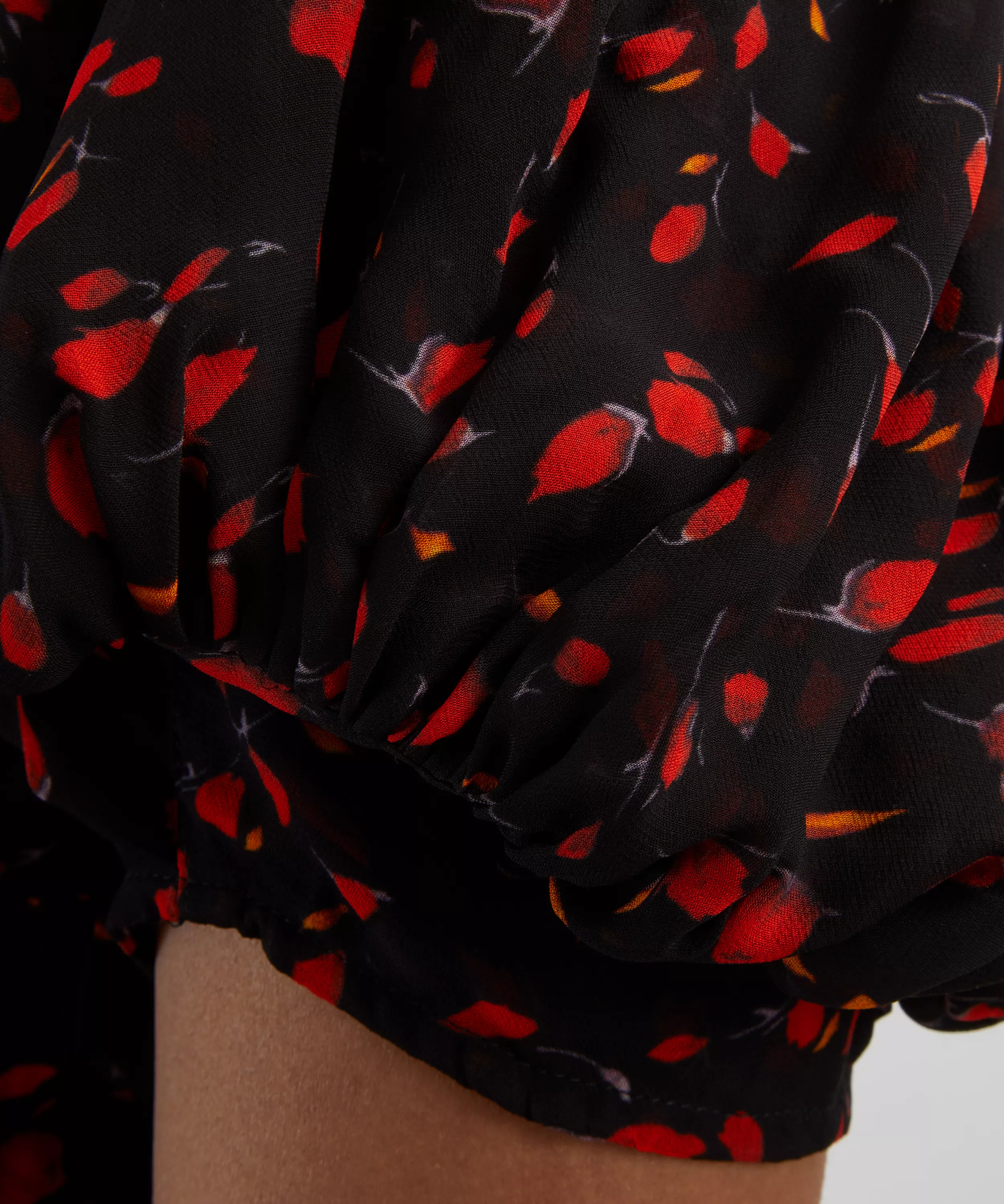 Rat and Boa Magnolia Red Floral Boho Maxi Dress