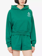 Sporty & Rich Alpine Green Brit Crest Embroidered Hoodie