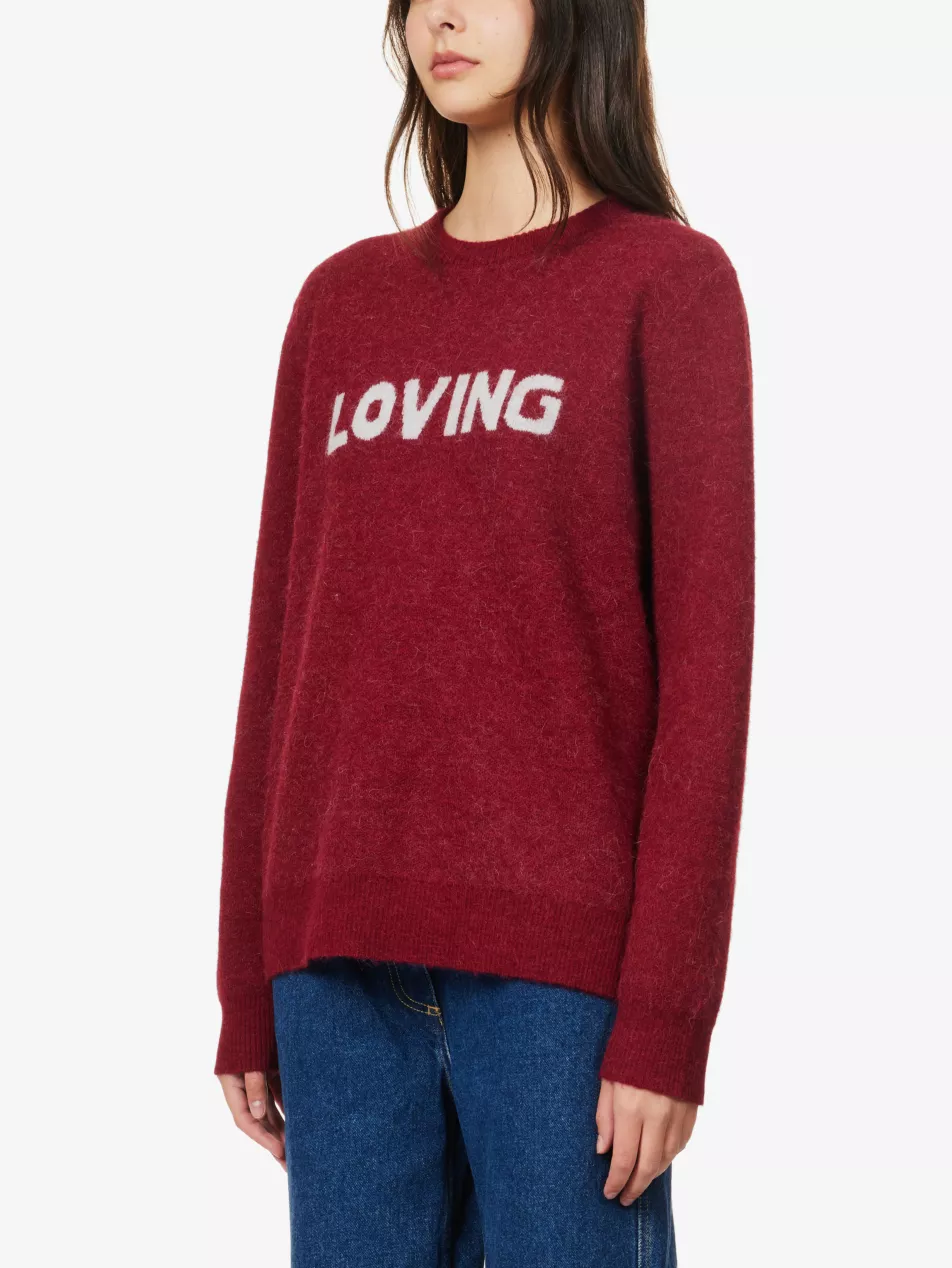 Bella Freud Loving Alpaca Wool Blend Knit Jumper