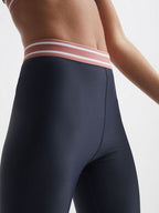 The Upside Leggings Navy Stripe Side Leggings