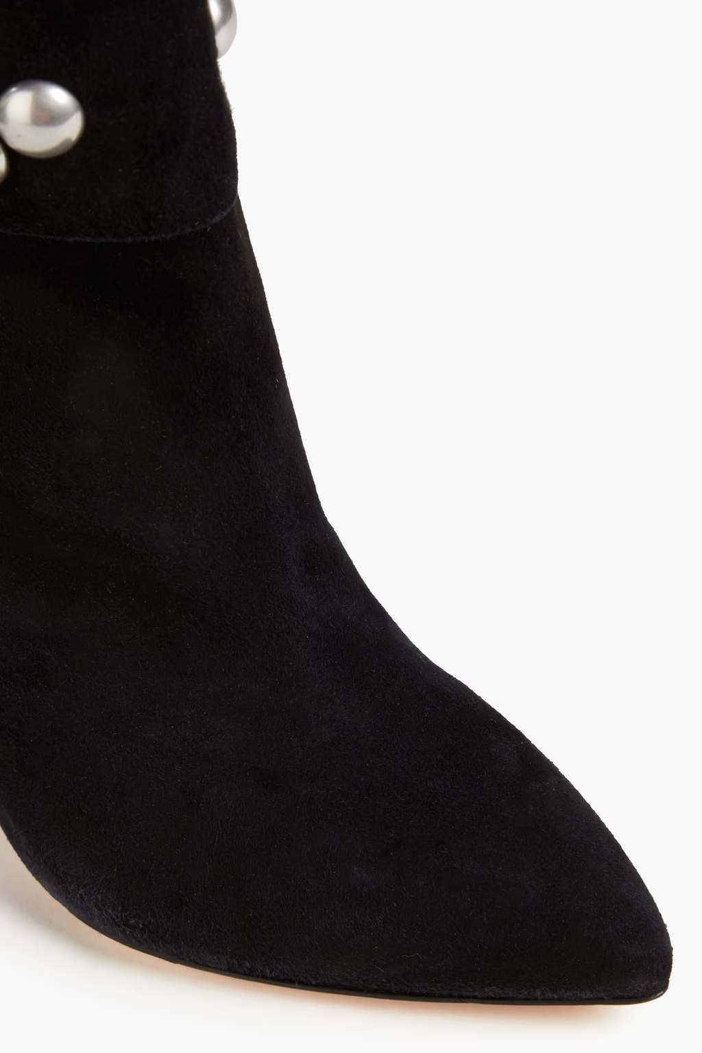 Isabel Marant Layo Studded Cone Heel Suede Black Calf Boots (EU 36)