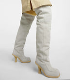 Burberry Highland Shearling Lined Suede Knee High Boots