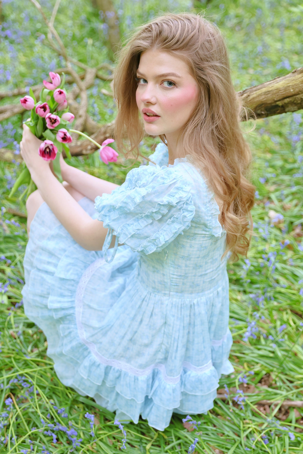 Amy Jane London Eidee Prairie Floral Embroidery Puff Sleeve Dress - House Of Huntington