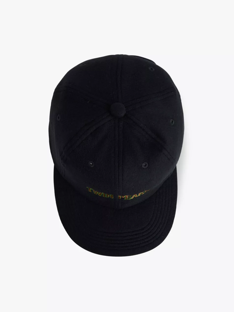 Undercover Twin Peaks Kijima Takayuki Embroidered Wool Cap In Black