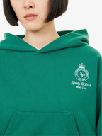 Sporty & Rich Alpine Green Brit Crest Embroidered Hoodie