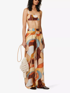 SIR. Vista Abstract Print Bandeau Bikini Top - House Of Huntington