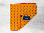 Drake's Mustard Red Airplane Pocket Square - House Of Huntington
