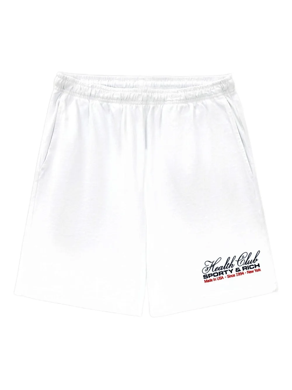 Sporty & Rich Health Club Logo Print Shorts