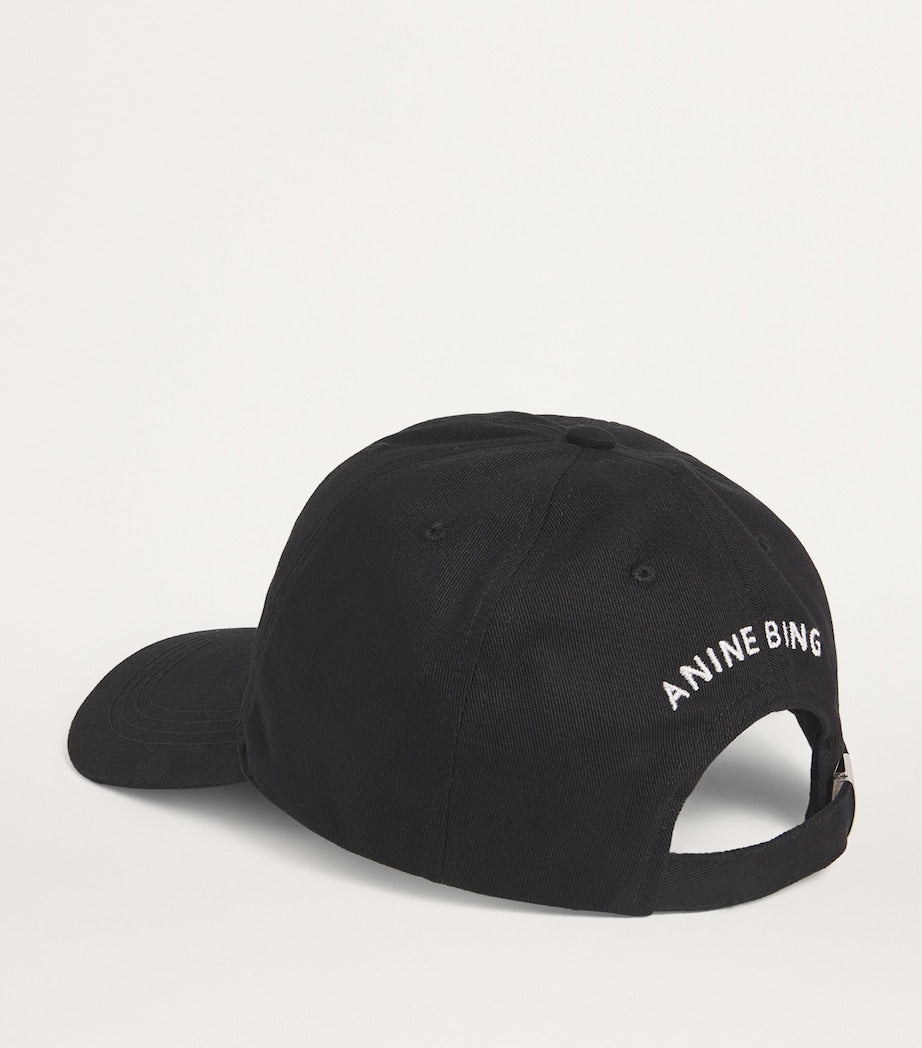 Anine Bing Logo Jeremy Black Baseball Cap
