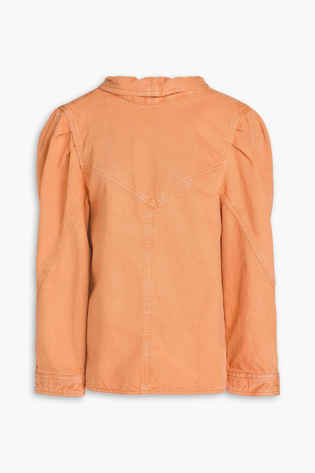Isabel Marant Espera Orange Sunset Denim Long Sleeve Top
