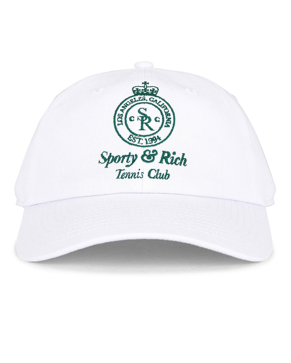 Sporty & Rich Tennis Club Crest Embroidered Cap