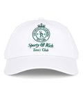 Sporty & Rich Tennis Club Crest Embroidered Cap