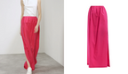 RAEY Gathered-Waist Side-Slit Taffeta Maxi Skirt - House Of Huntington