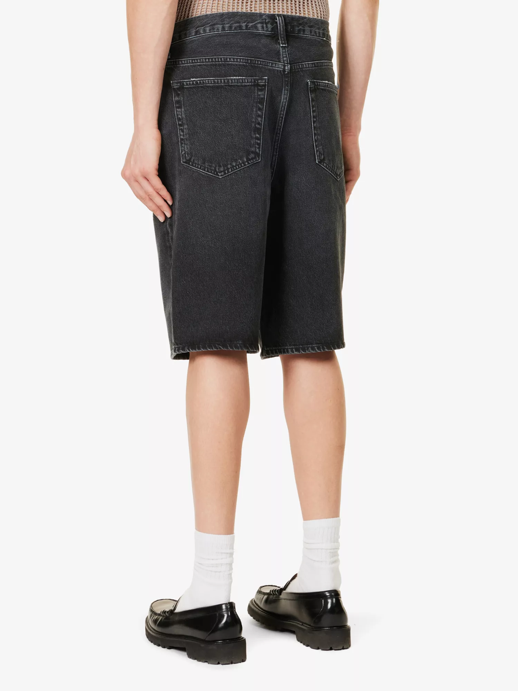 Agolde Black Skate Black Shorts