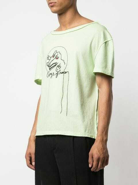 Maison Martin Margiela 10 Green Gangs Of Croco Embroidered T-Shirt