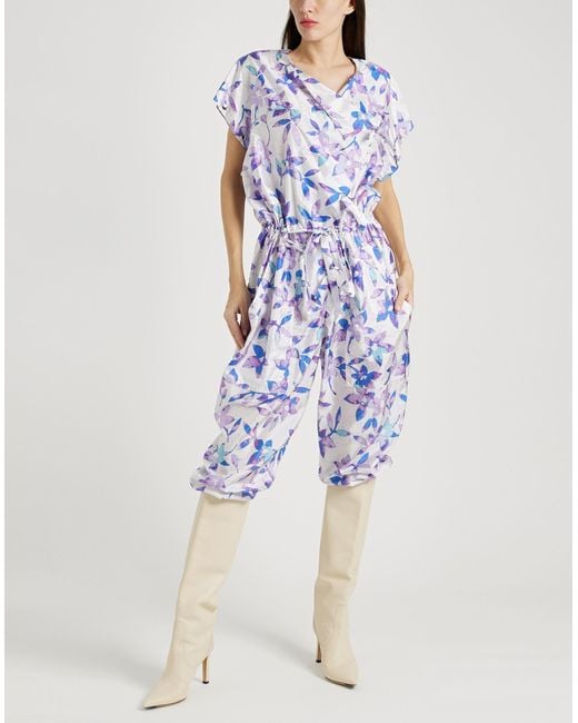 Isabel Marant Lympia Wickeloverall mit Blumenmuster
