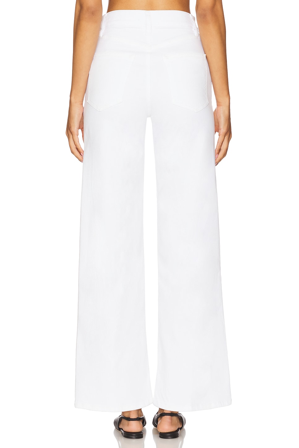 Frame White Le Palazzo Crop Denim Jeans