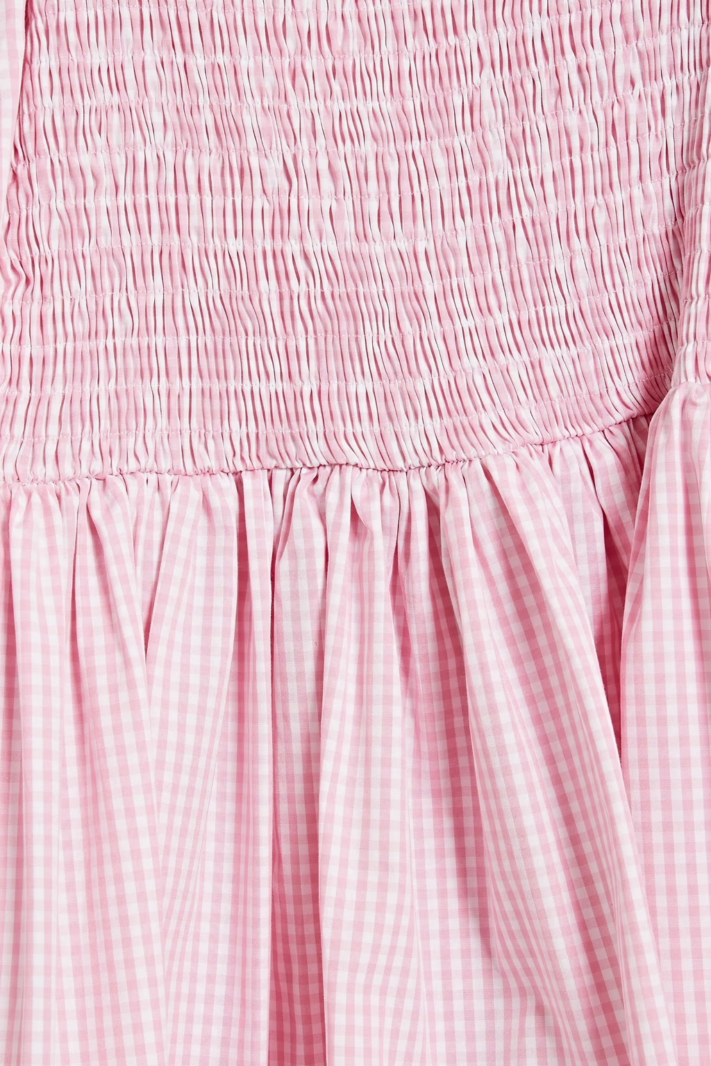The Vampire's Wife The Straw Girl Pink White Gingham Check Mini Dress - House Of Huntington