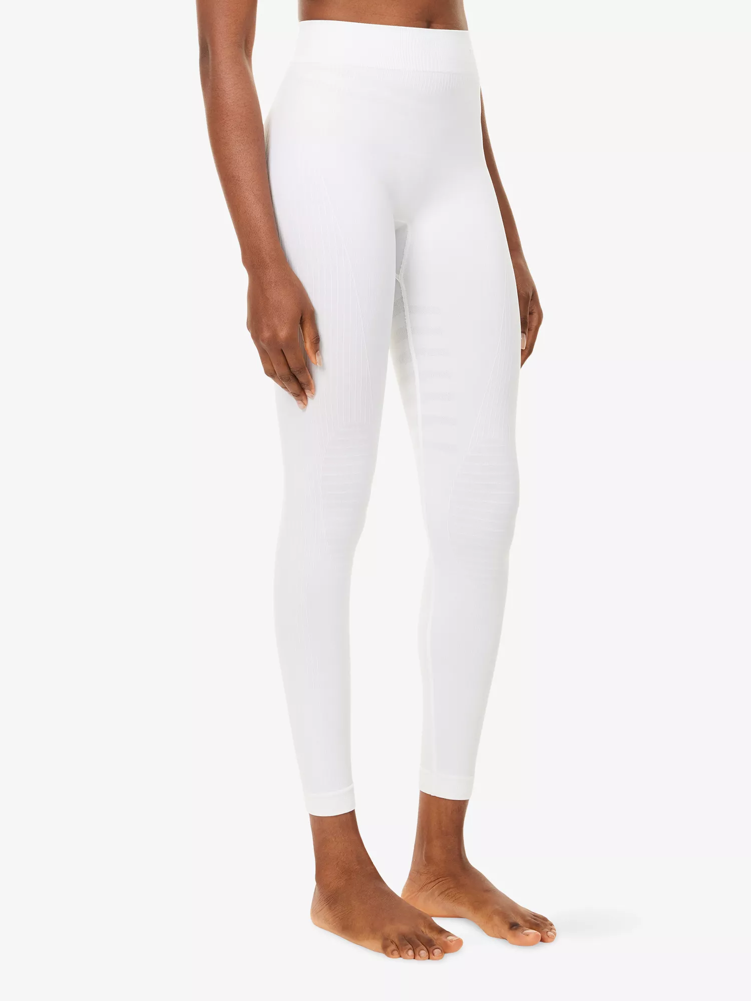 FALKE Maximum Warm Ergonomic Sport System White Ski Base Layer Leggings