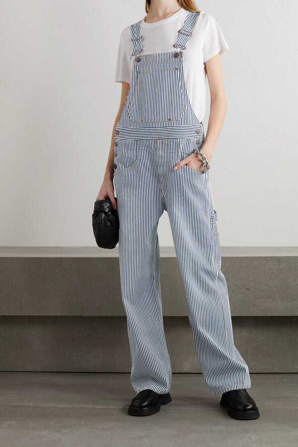 Isabel Marant Madeline Striped Denim Jumpsuit