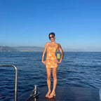 Miaou Vivi Clementine Print Mini Dress